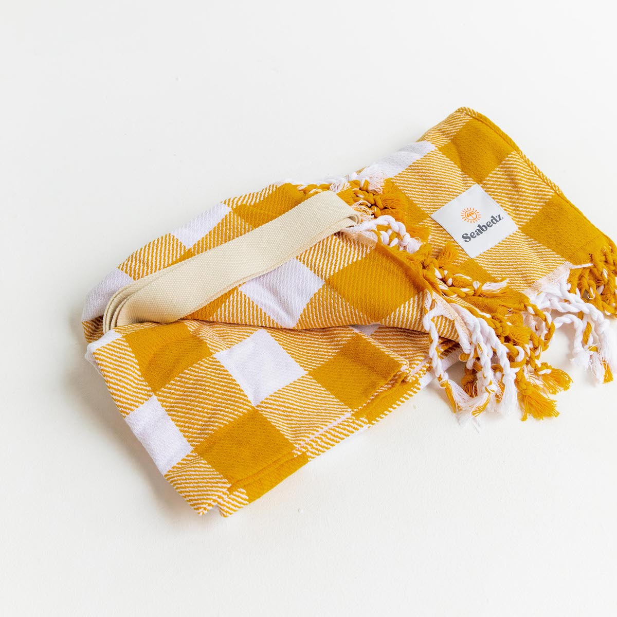 Seabedz Organic Turkish Beach Towels Mustard Organic Cotton